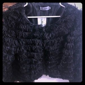 Beautiful black faux fur jacket